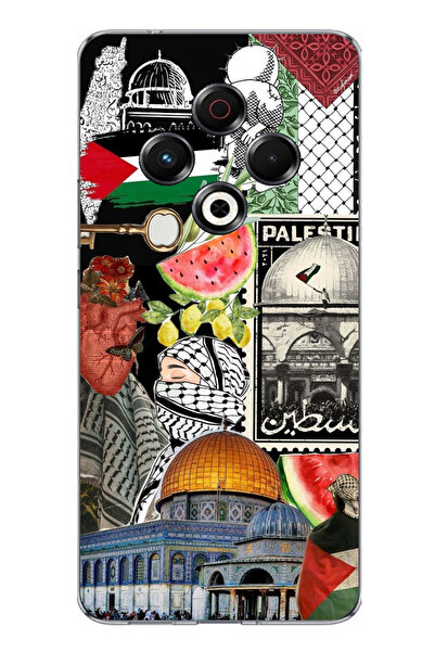 TechTree حافظة سيليكون متوافقة مع هاتف Tecno Spark 30 من فلسطين فريديتي كولاج...