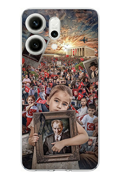 TechTree Oppo Reno 14 5g Compatible Ataturk Anımlabir Printed Silicone Case