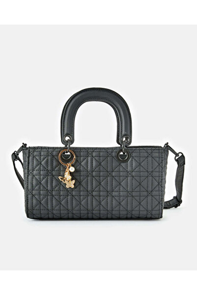 REDTAG Women Black Quilted Bag