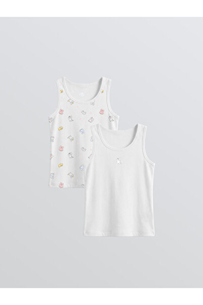 LC Waikiki Shining Store's Sparkling Selection Печатна тениска за момичета бе...