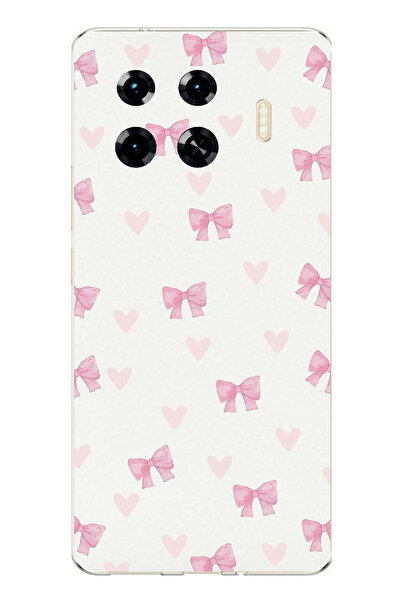 TechTree حافظة سيليكون متوافقة مع هاتف Tecno Spark 20 Pro+ Plus على شكل فيونك...