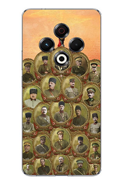 TechTree حافظة سيليكون متوافقة مع هاتف Tecno Spark 30 من أتاتورك وقادة الحرب ...