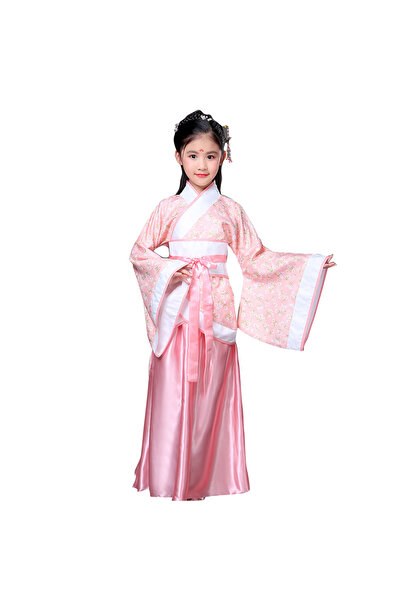 Generic girl Hanfu Traditional Dress Chinese Tang Dynasty kids Performance Co...