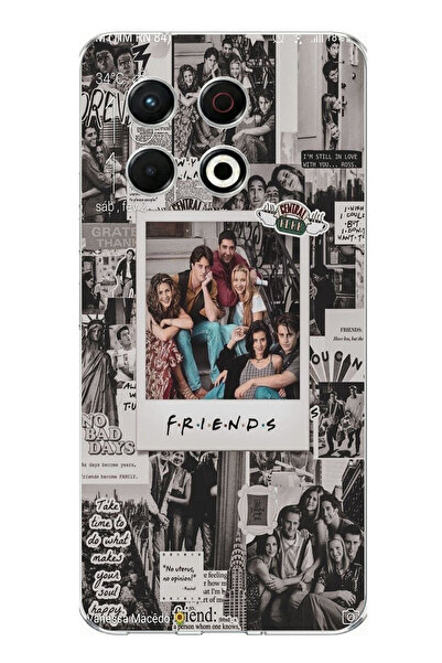 TechTree Tecno Spark 30 Pro Compatible Friends Nostalgia Designed Printed Sil...