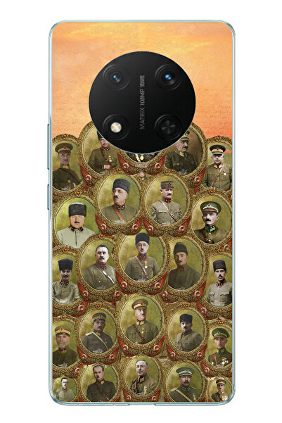 TechTree حافظة سيليكون متوافقة مع Honor X9C من أتاتورك وقادة الحرب للتحرير مطبوع