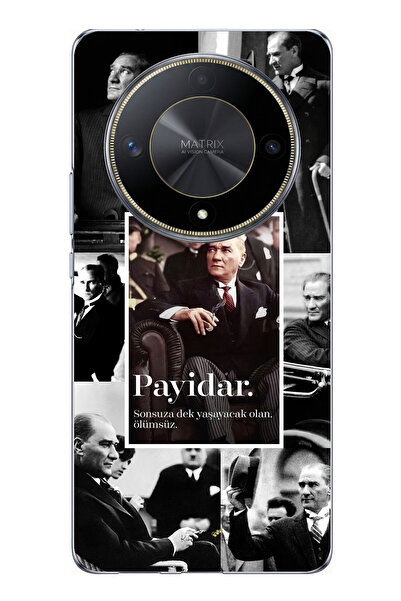 TechTree Honor X9B Compatible Atatürk Payidar Printed Silicone Case