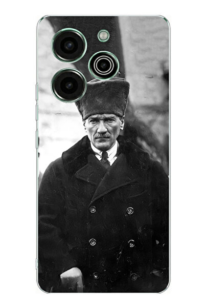 TechTree حافظة سيليكون متوافقة مع هاتف Tecno Pova 6 Pro تصور صورة مصطفى كمال ...