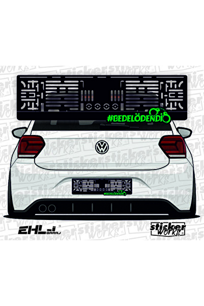 Sticker Works Pay on the Spot Takmatik Car License Plate Holder