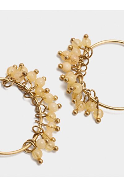 PARFOIS Çok Renkli Kristalli Açık Halka Küpe