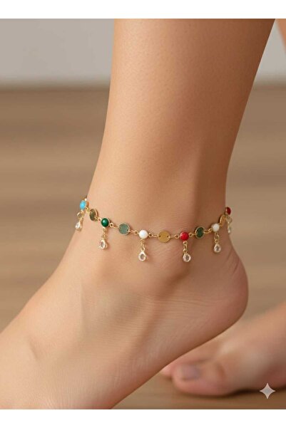 Arya ÇELİK RENKLİ BONCUK HALHAL