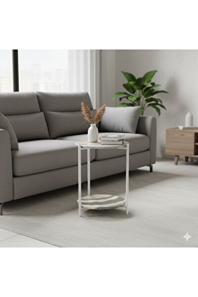 SADANHOME طاولة جانبية، طاولة قهوة حديثة لغرفة المعيشة وغرفة النوم