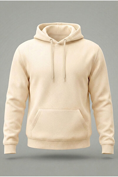 Velostra Unisex Unprinted Combed Cotton Inside Fleece-Lined K Hooded Sweatshirt