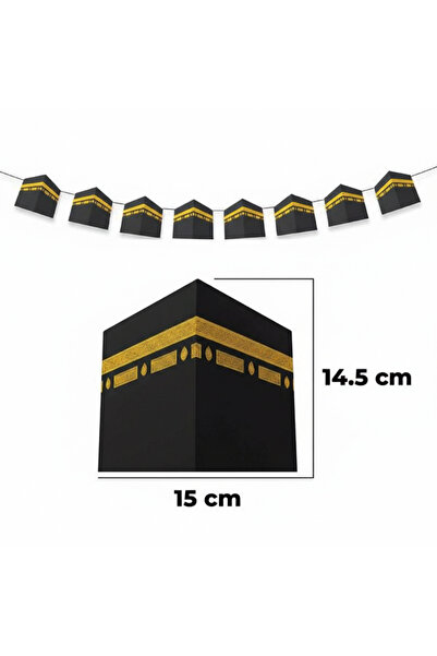 Deniz Party Store Kabe Şeklinde Ramazan Umre Temalı Dekoratif Banner