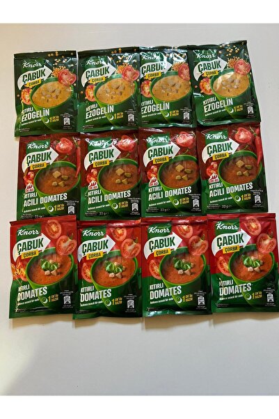 Knorr KARMA ÇABUK ÇORBA 3 ÇEŞİT 12 ADET