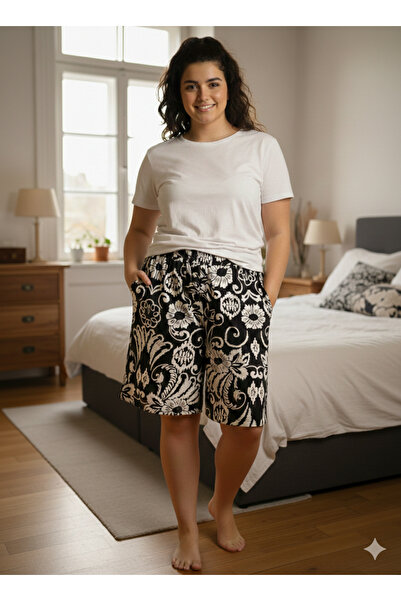 Stor Viskon kumaş cepli şort