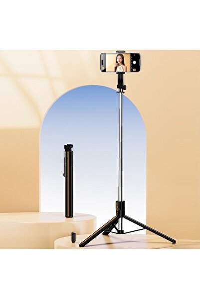 gaman Portatif 170 Cm Selfi Çubuğu - Katlanabilir Ayaklı Tripod Uzaktan Kuman...