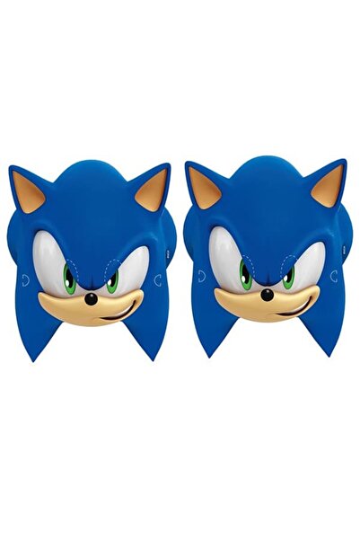 parti show Sonic Doğum Günü Parti Maskesi 6'lı