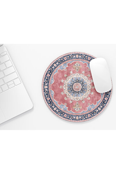 riyaz Carpet Patterned 14 Round Mousepad, Mouse Pad, Diameter: 19.50 cm