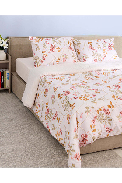 REDTAG White 4-Piece Printed Comforter Set (Double Size)