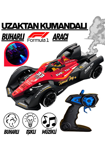 welcomein 2.4GHz Uzaktan Kumandalı Formula 1 Araba Buharlı Işıklı Müzikli Ful...