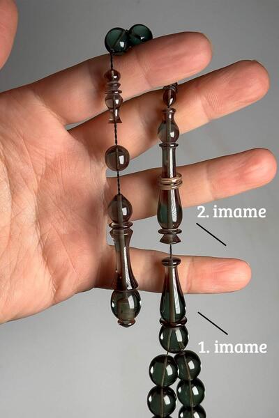 TESBİHKENTİ سبحة كبيرة الحجم من العنبر الناري مصنوعة يدويًا بشكل خاص