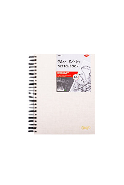 Daco Bloc de schițe A4 DACO, 80 file, hârtie 120 g/mp, spirală dublă, copertă...
