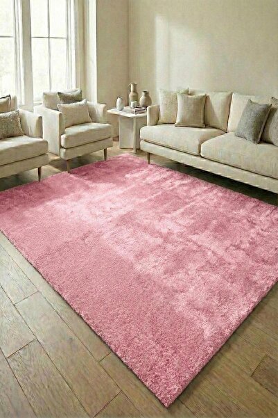 Evrimax Pelus Halı Pembe Premium Seri Yeni Nesil Kaymaz Taban Jel Taban Halı