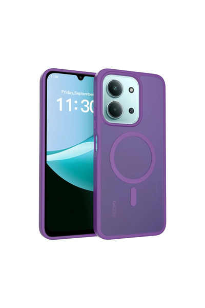 UnDePlus Case Matte Surface Sio Cover Compatible with Magsafe for Xiaomi Redm...