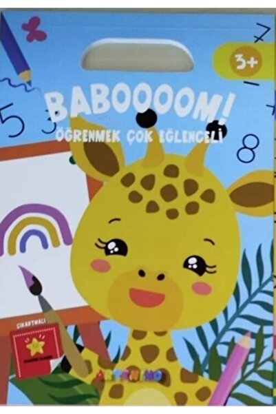 Artenino Sticker Book - Baboooom! Sticker and Painting Book 3+