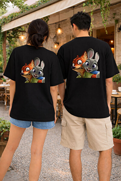 MODA Valentine's Day Couple Matching Black T-Shirt (Sizes Must Be Added Separ...