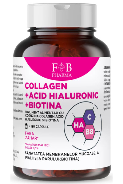 ForteBraccio Pharma Collagen + Hyaluronic Acid + Biotin F&B Pharma™ BeautyBoo...