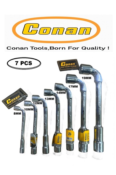 CONAN 7-Piece Professional L-Shape Wrench Set – Models 10005762 (8mm), 100057...