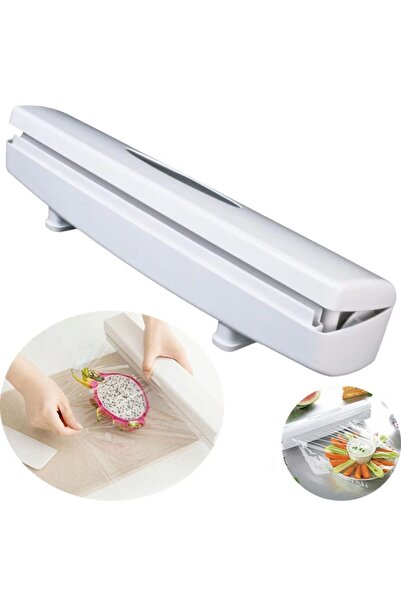 OEM Dispenser folie de bucatarie, Plastic/Otel inoxidabil, Alb