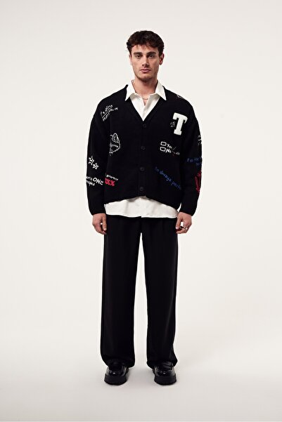 2512 Clothing سترة تريكو بتفاصيل مطرزة