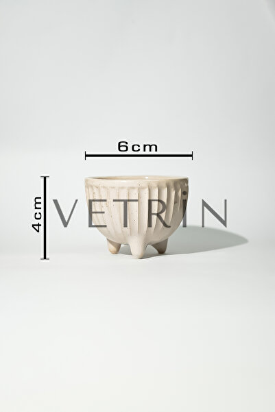 VETRİN 6'lı renkli Seramik Sosluk