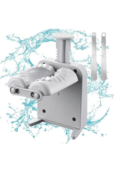 Generic Manual Dumpling Maker Machine - Rapid Ravioli Press & Gyoza Mold, 2-i...