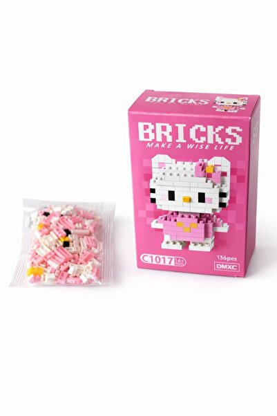 VerdeHome Bricks, Hello Kitty Mini Blok Yapım Seti , Koleksiyonluk & Eğitici ...