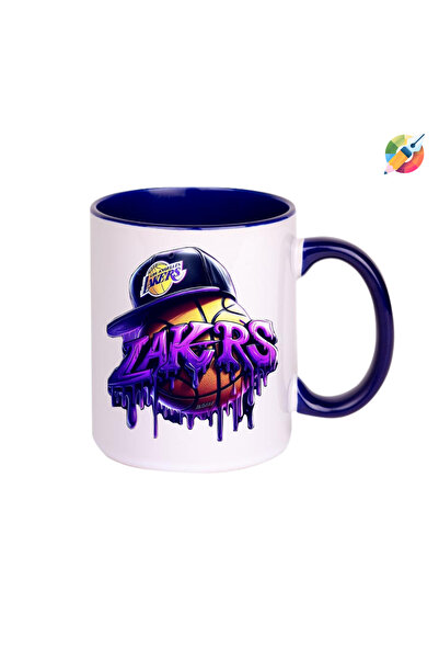 CERCİBAZAAR Printed Trophy Cup with Los Angeles Lakers Logo