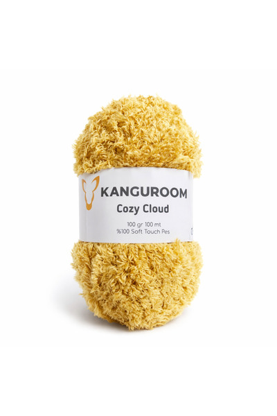 Kanguroom Cozy Cloud Plush Hand Knitting Yarn Honey Foam Cc08