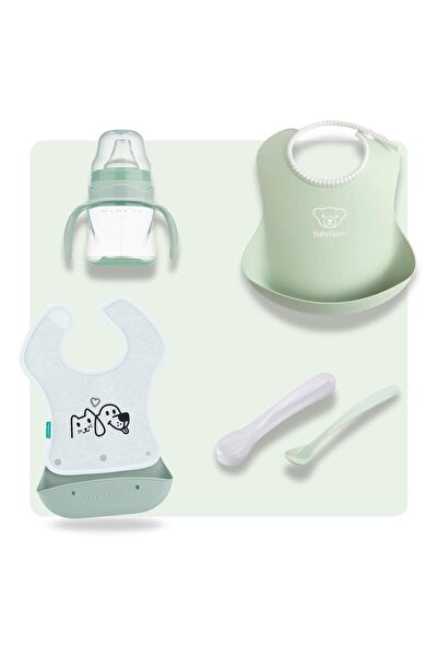Mamajoo BabyBjörn & 4'lü Beslenme Seti - Powder Green