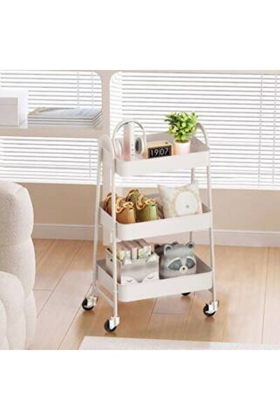 Generica ستاند معدن لتنظيم المنزل والمطبخ لون ابيض