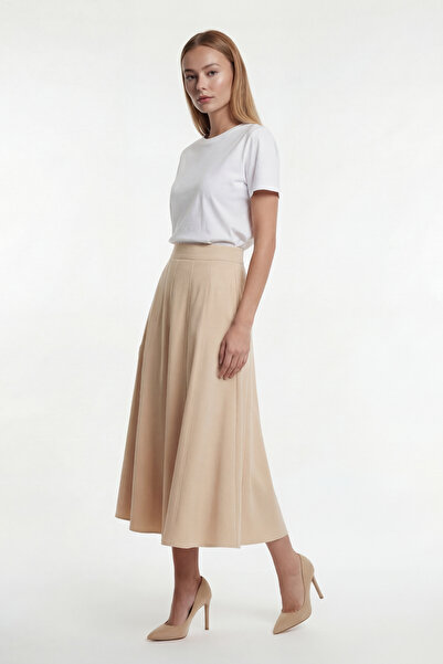 MAQ DESIGN Eps High Waist Flowy Women's Skirt