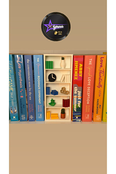 aysanova Minyatür Kitaplık,Mini Objelerle,Kitap Okumayı Severler İçin