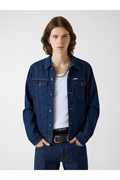 Guess Jeans Indigo Men's Denim Jacket