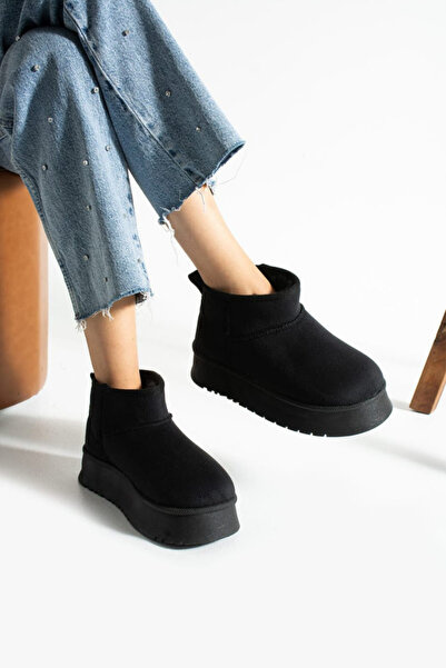 shop Desipark Women's Ultra Mini Boots Suede with Fur Inside Waterproof