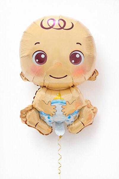 ENG PARTİ DÜNYASI 18 Inch Baby Boy Foil Balloon - Baby Shower Gender Foil Bal...