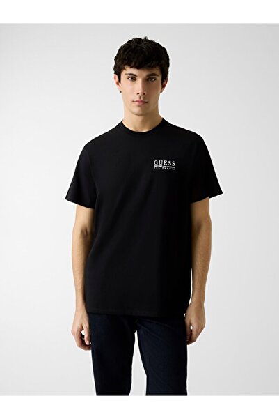 Guess Tricou pentru bărbați din jerseu cu croiala normală