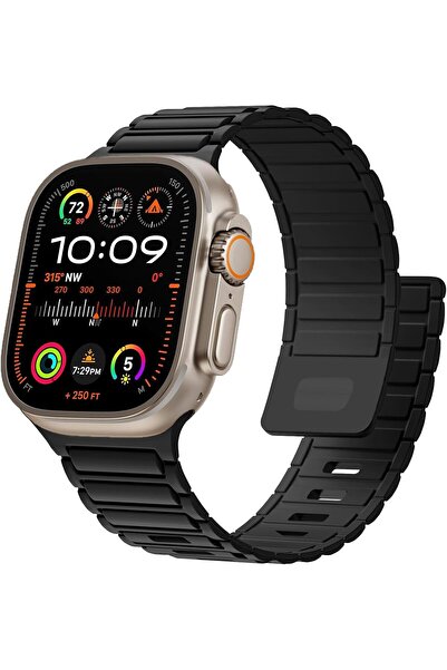 bbtech سوار مغناطيسي من السيليكون متوافق مع سلسلة الساعات 49/46/45/44/42 ملم ...