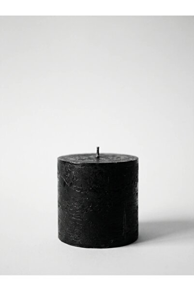 Paşa Cam El İşçiliği Silindir Kütük Mum | Sandal Ağacı Kokulu | 8×10 cm