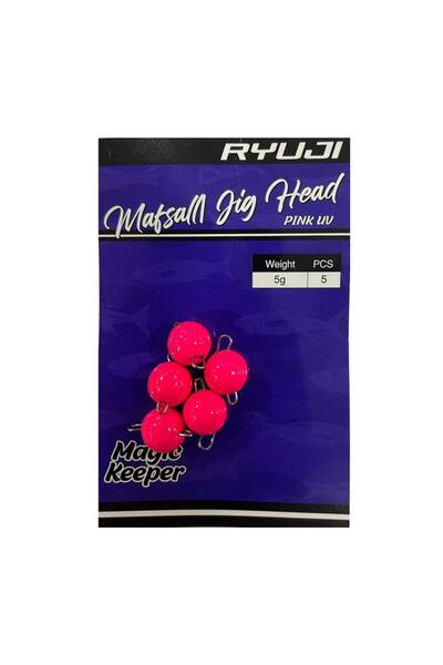 RYUJI Mafsallı Jig Head Zoka 5gr 5 Adet Pink UV
